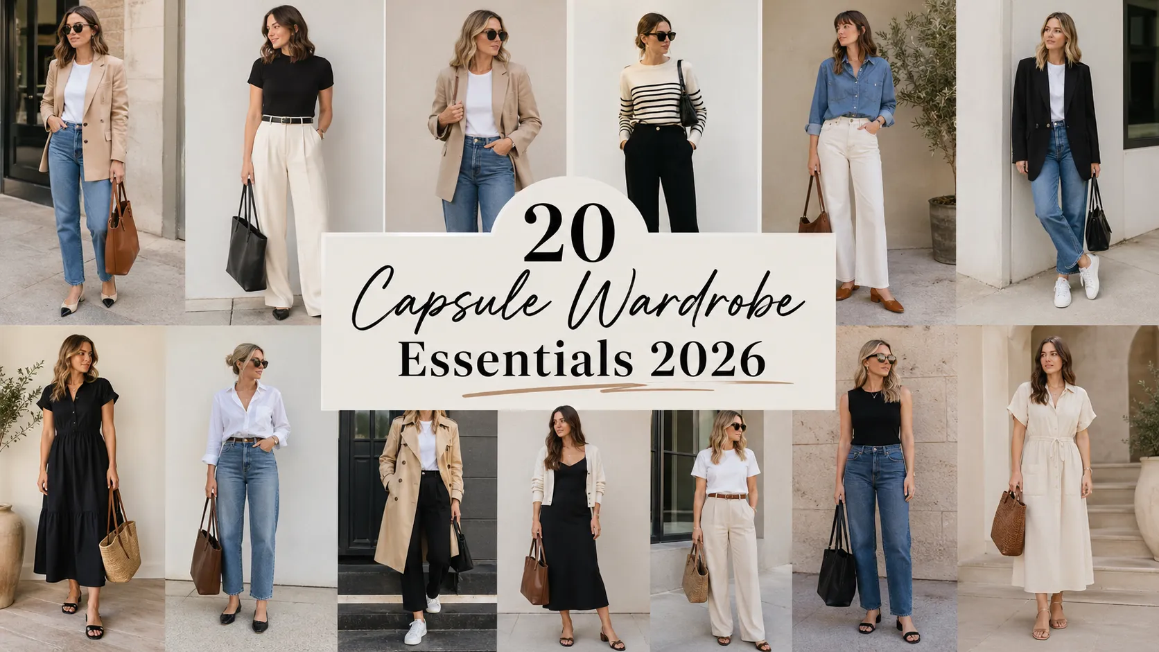 20 Capsule Wardrobe Essentials for 2026