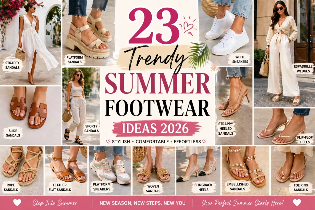 23 Trendy Ideas for Summer Footwear 2026