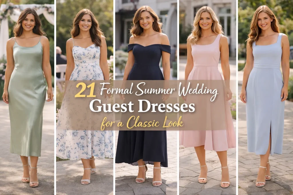 21 Formal Summer Wedding Guest Dresses for a Classic Look
