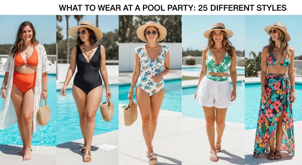 What to Wear at a Pool Party: 25 Different Styles That Look Absolutely Stunning