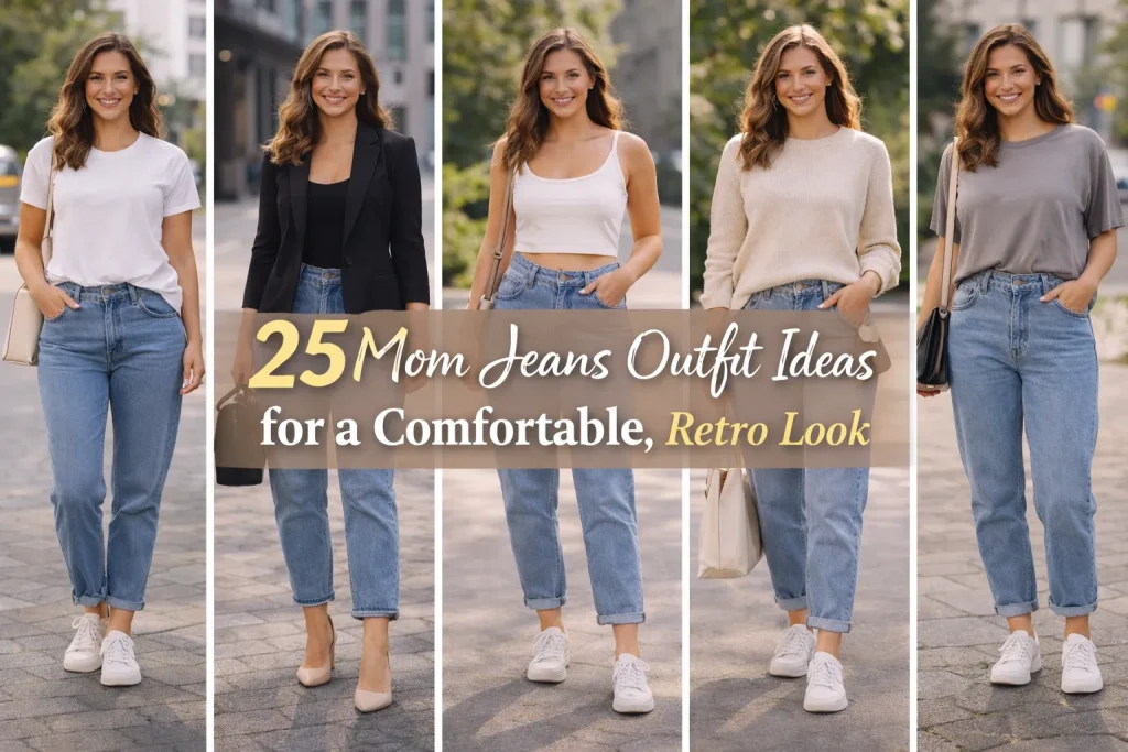 25 Mom Jeans Outfit Ideas for a Comfortable, Retro Look