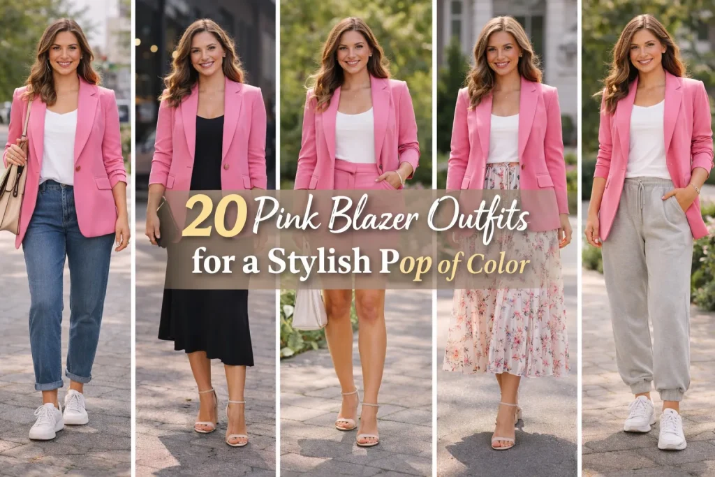 20 Pink Blazer Outfits for a Stylish Pop of Color