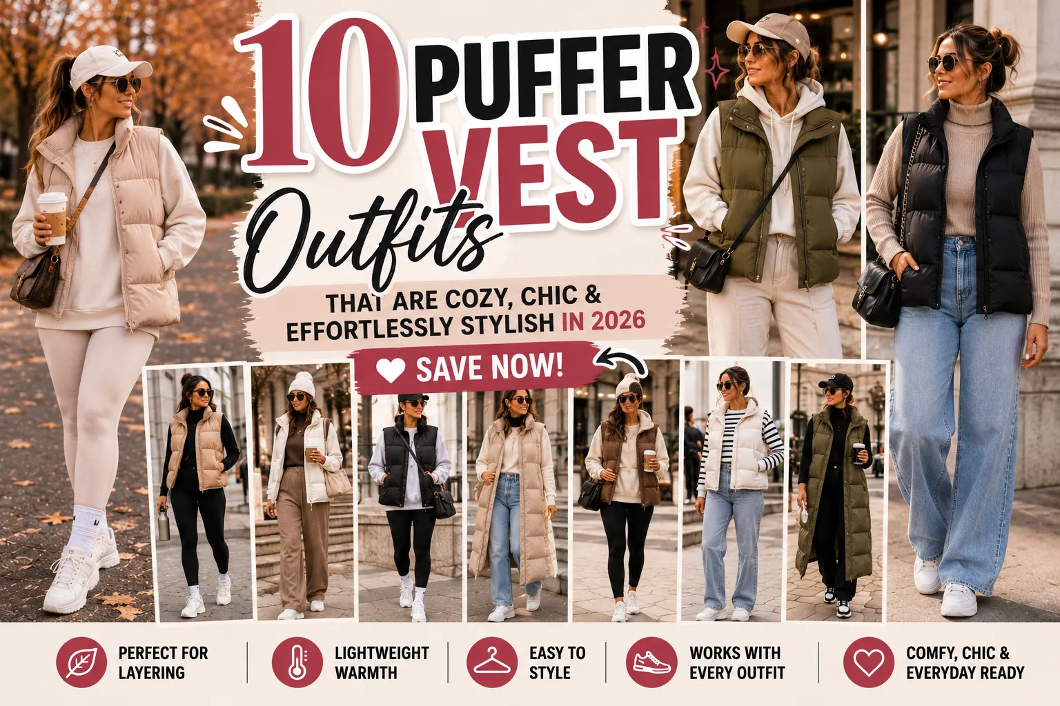 Puffer Vest Outfits