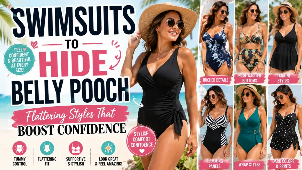 Swimsuits to Hide Belly Pooch: Flattering Picks That Slim & Sculpt