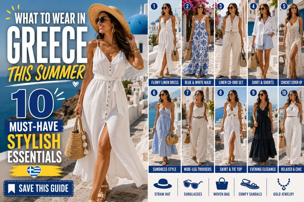 What to Wear in Greece Summer: 10 Must-Have Stylish Essentials to Wow