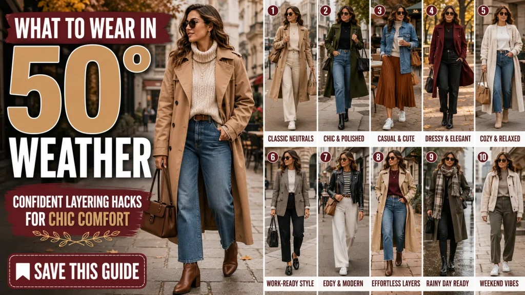 What to Wear in 50 Degree Weather: Confident Layering Hacks for Chic Comfort