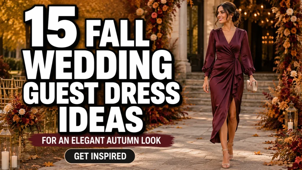 Fall Wedding Guest Dress Ideas For An Elegant Autumn Look