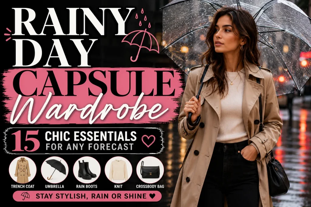 Rainy Day Capsule Wardrobe: 15 Chic Essentials for Any Forecast