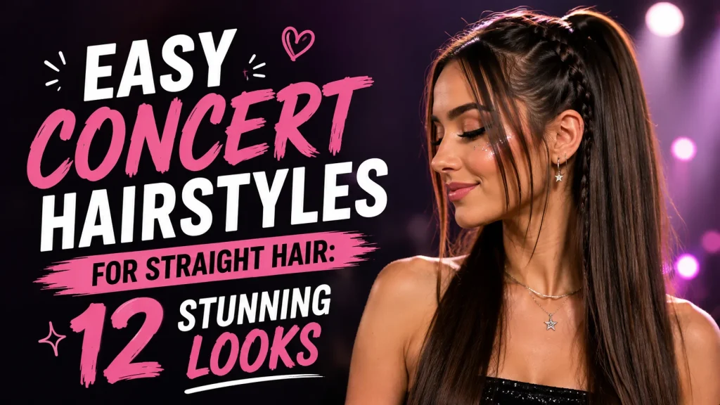 Easy Concert Hairstyles for Straight Hair: 12 Stunning Looks
