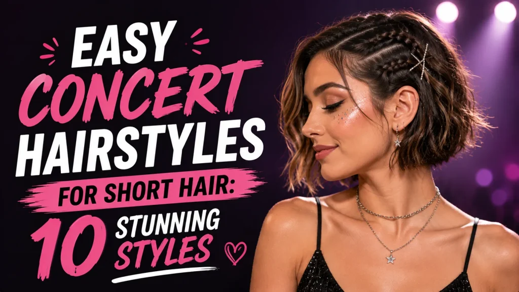 Easy Concert Hairstyles for Short Hair: 10 Stunning Styles