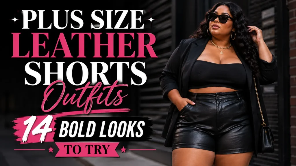 Plus Size Leather Shorts Outfits: 14 Bold Looks To Try