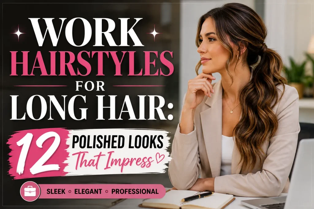 Work Hairstyles for Long Hair: 12 Polished Looks That Impress
