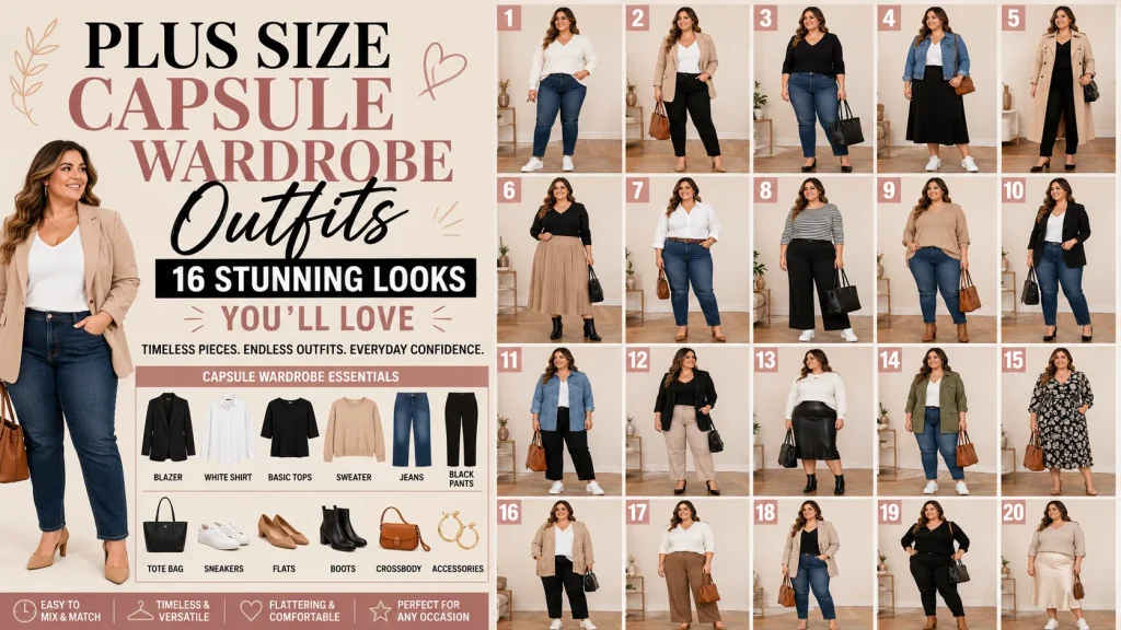 Plus Size Capsule Wardrobe Outfits: 16 Stunning Looks You’ll Love