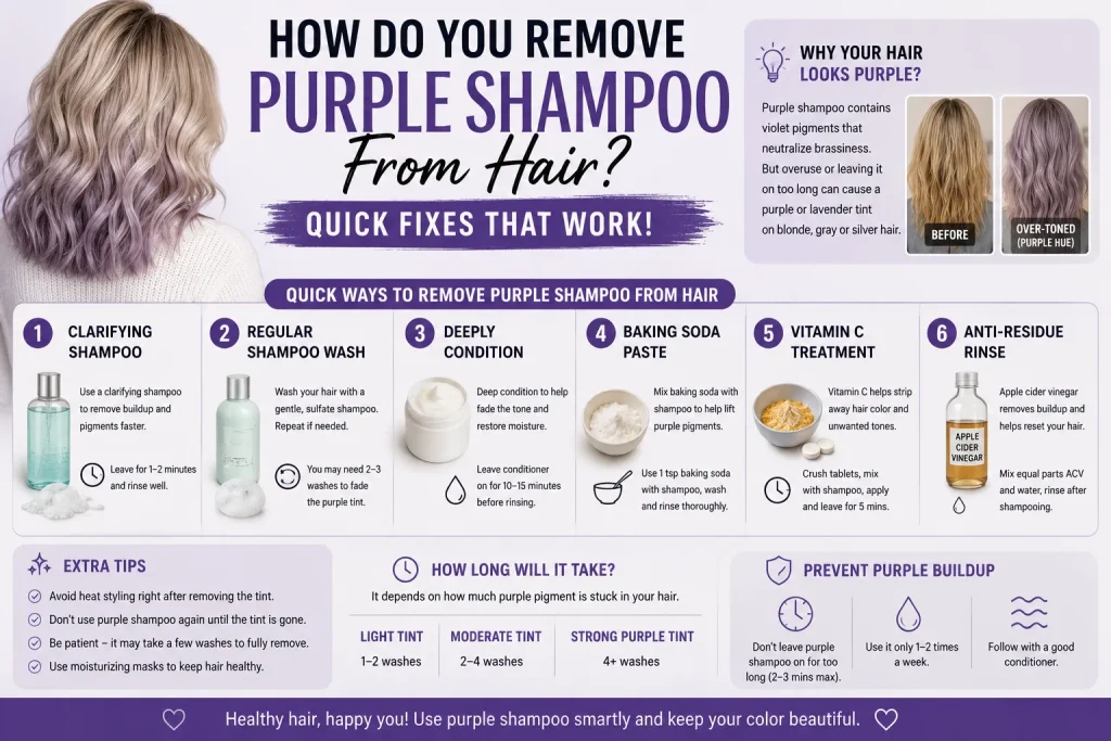How Do You Remove Purple Shampoo From Hair? Quick Fixes