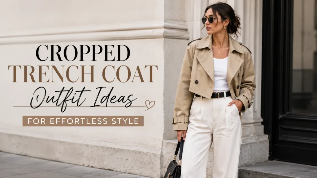 Cropped Trench Coat Outfit Ideas For Effortless Style