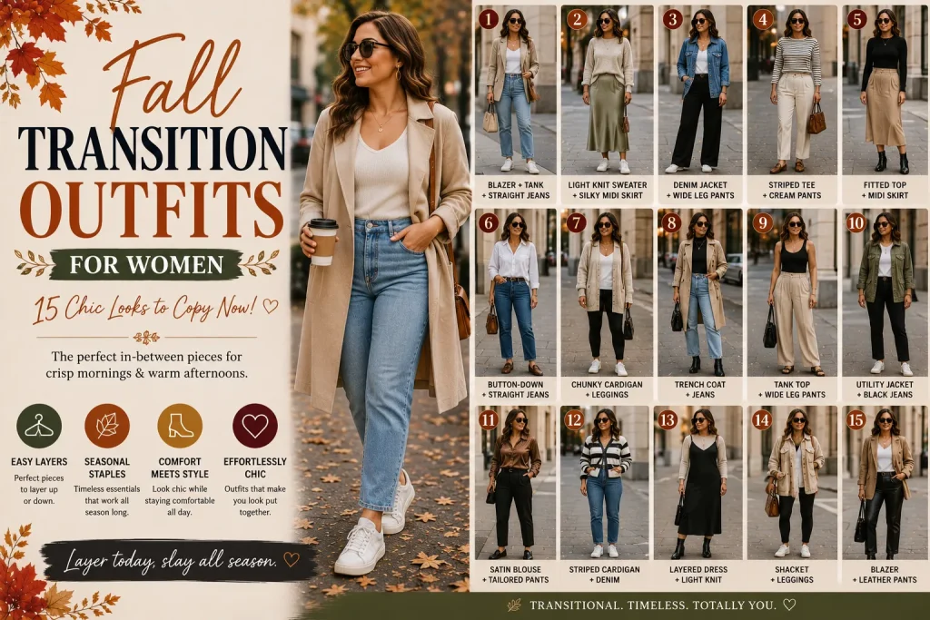 Fall Transition Outfits for Women: 15 Chic Looks to Copy Now