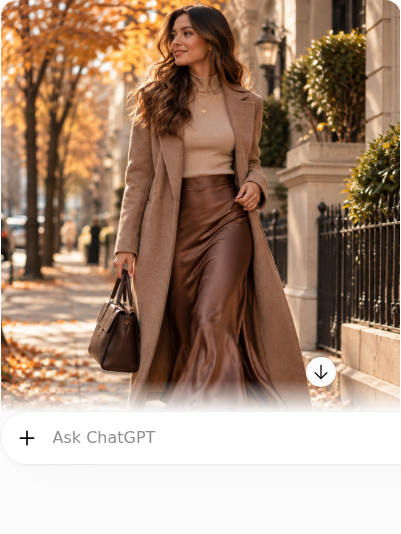 Bias-Cut Skirt With a Longline Coat