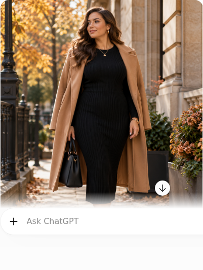 Black Ribbed Knit Dress