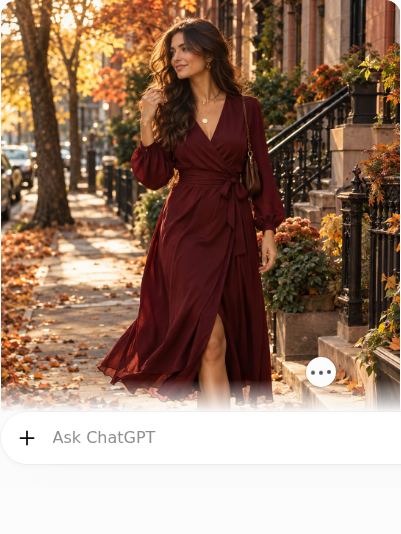 Burgundy Wrap Midi Dress