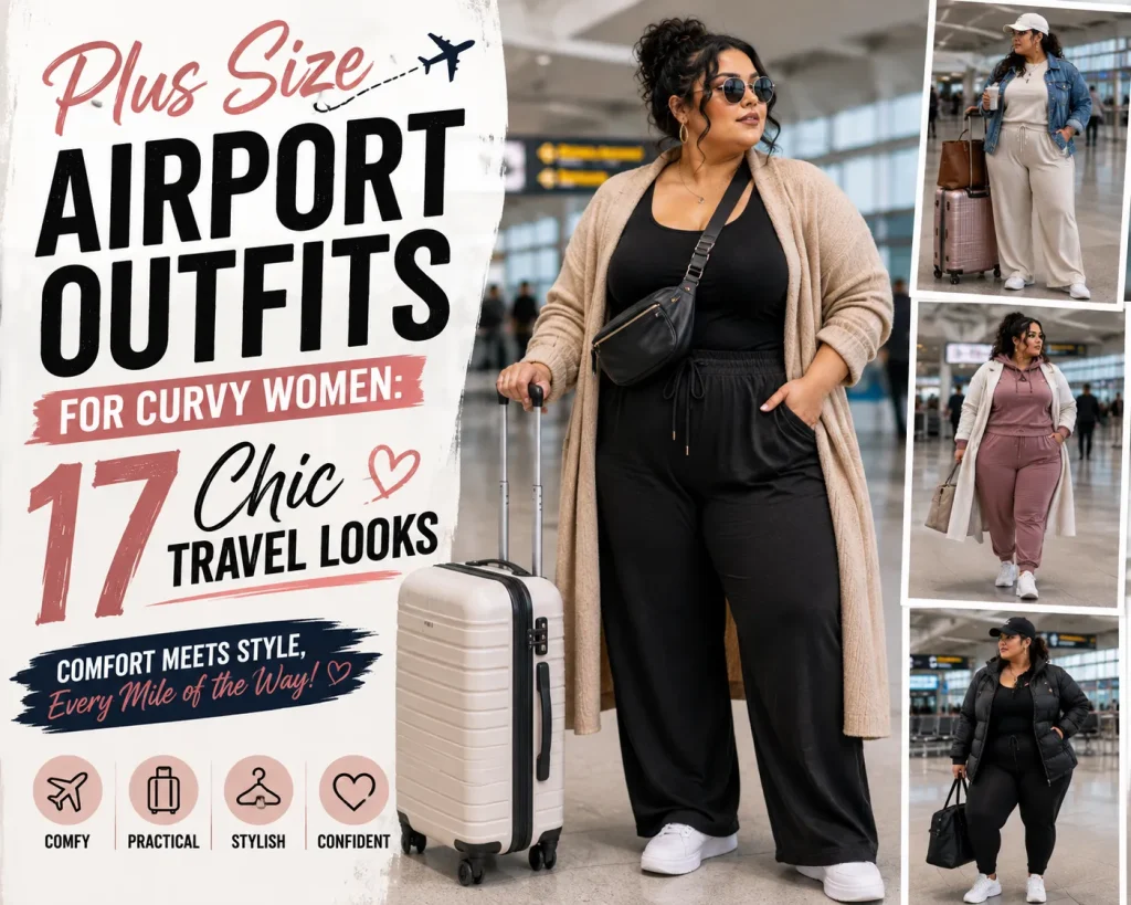 Plus Size Airport Outfits for Curvy Women: 17 Chic Travel Looks