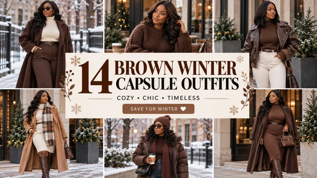 14 Stunning Brown Winter Capsule Wardrobe Ideas: Cozy, Chic & Timeless 🤎❄️