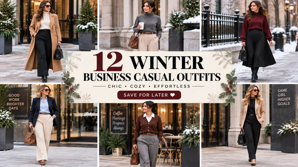 12 Stunning Winter Capsule Wardrobe Business Casual Outfits: Chic, Cozy & Effortless ❄️✨