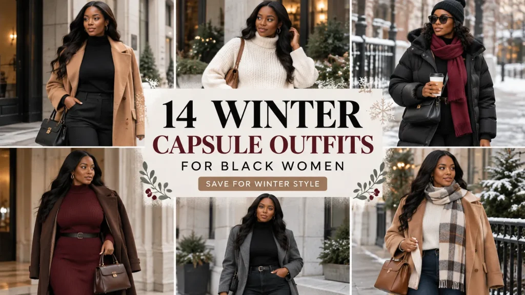 14 Stunning Winter Capsule Wardrobe Ideas for Black Women: Chic, Cozy & Effortless