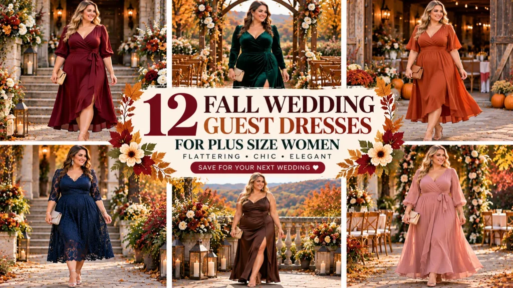 12 Stunning Fall Wedding Guest Dresses for Plus Size Women: Chic, Flattering & Elegant 🍂✨
