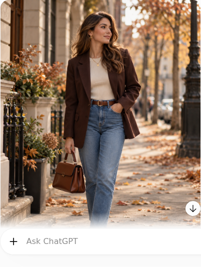 Chocolate Brown Blazer With Blue Jeans