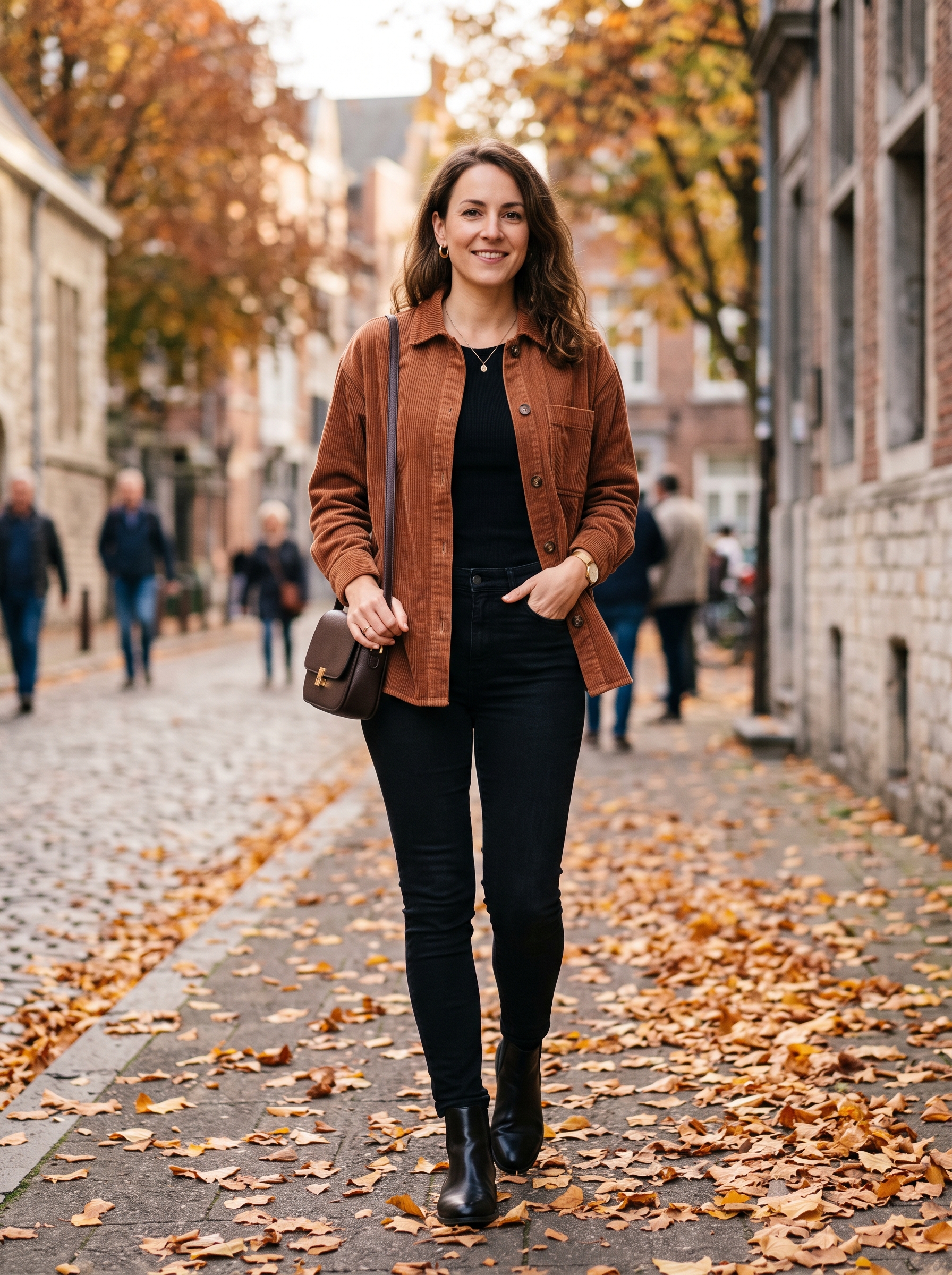 Corduroy Overshirt With Black Jeans