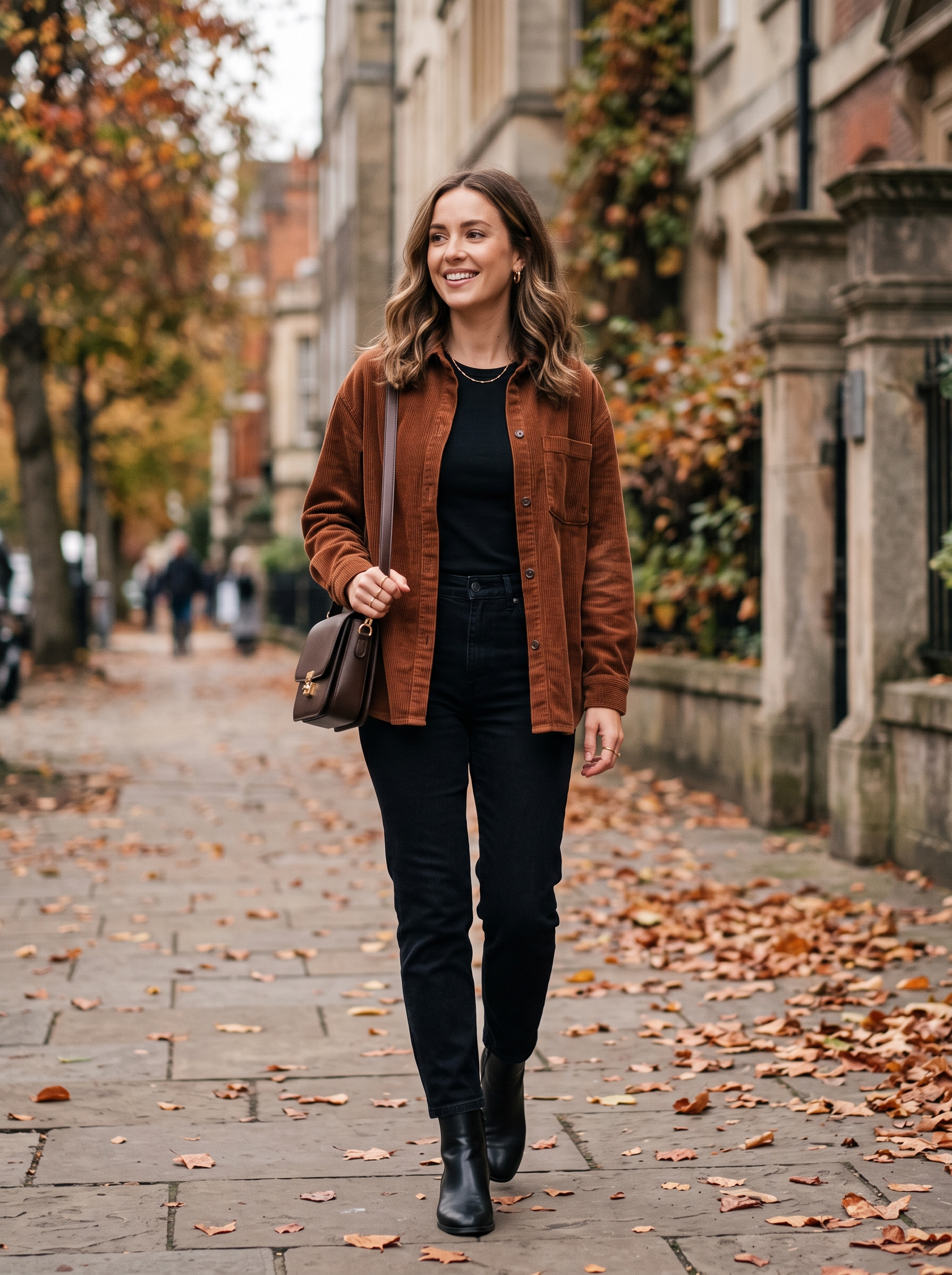 Corduroy Overshirt With Black Jeans