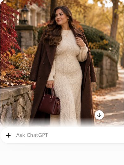 Cream Cable-Knit Dress