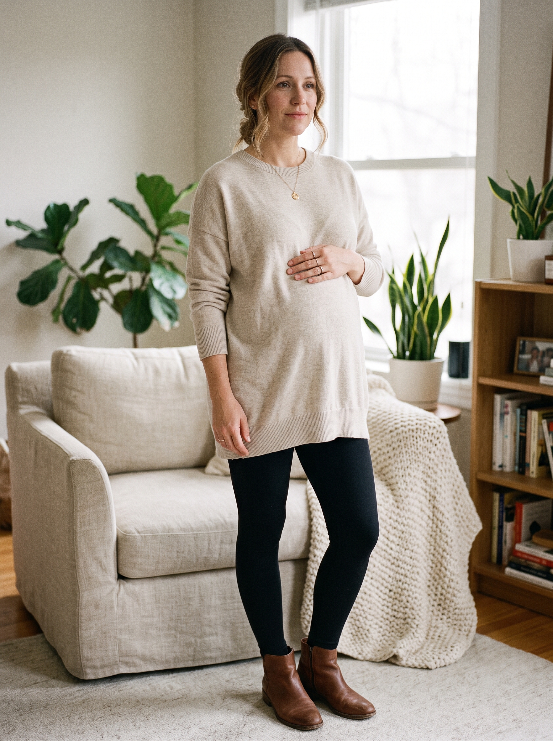 Leggings With Tunic Sweater