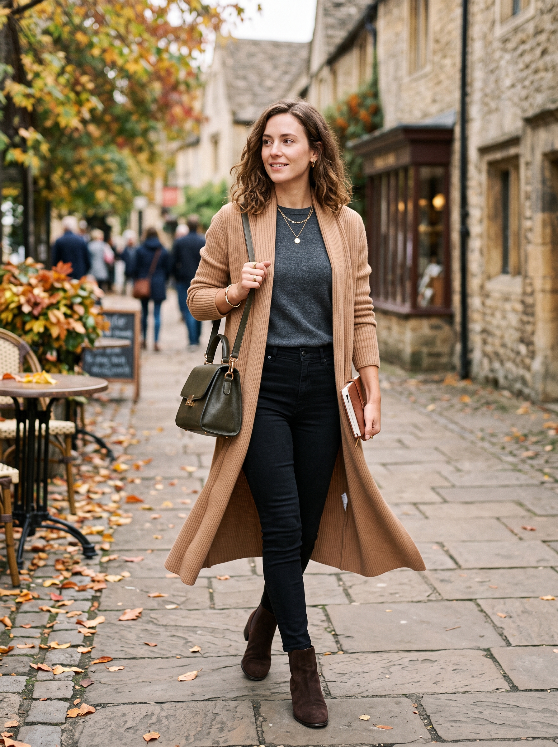 Long Cardigan With Black Jeans