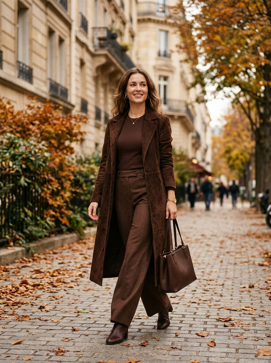 Monochrome Chocolate Brown Layers