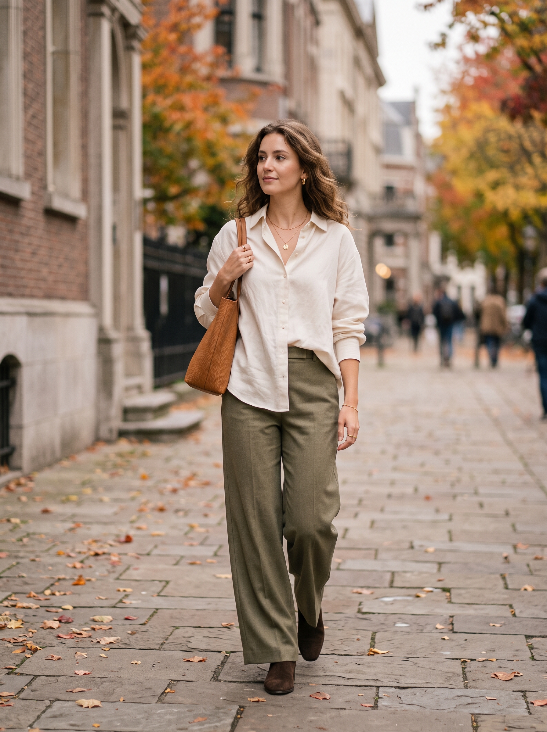 Oversized Shirt With Relaxed Trousers