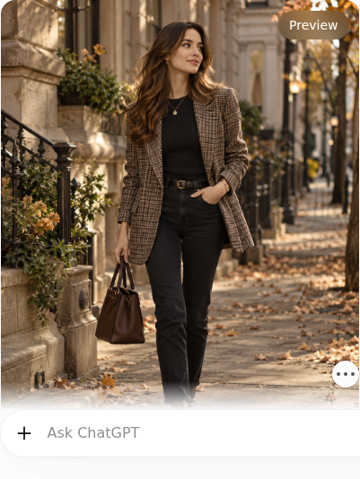 Plaid Blazer With Black Jeans