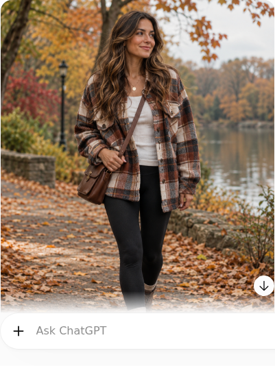 Plaid Shacket With Leggings and Lug Boots