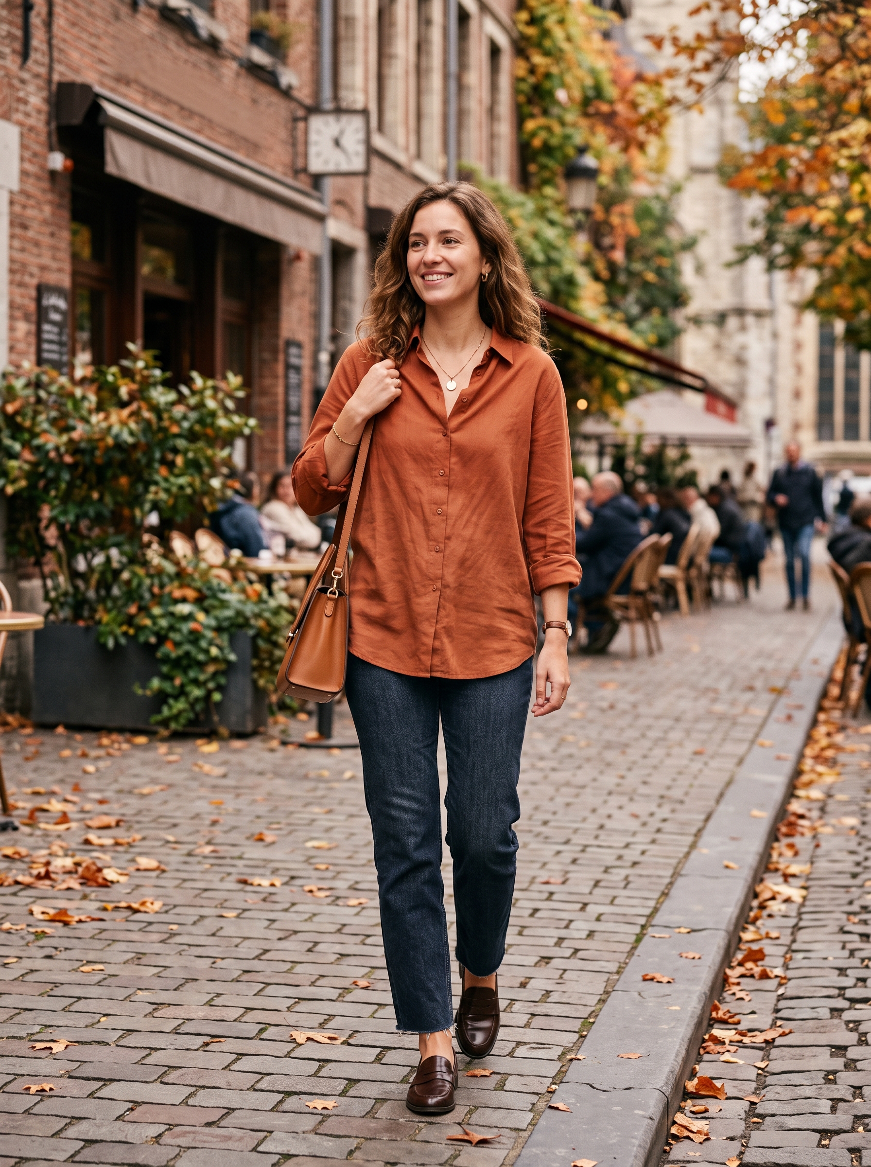Relaxed Button-Down With Dark Jeans