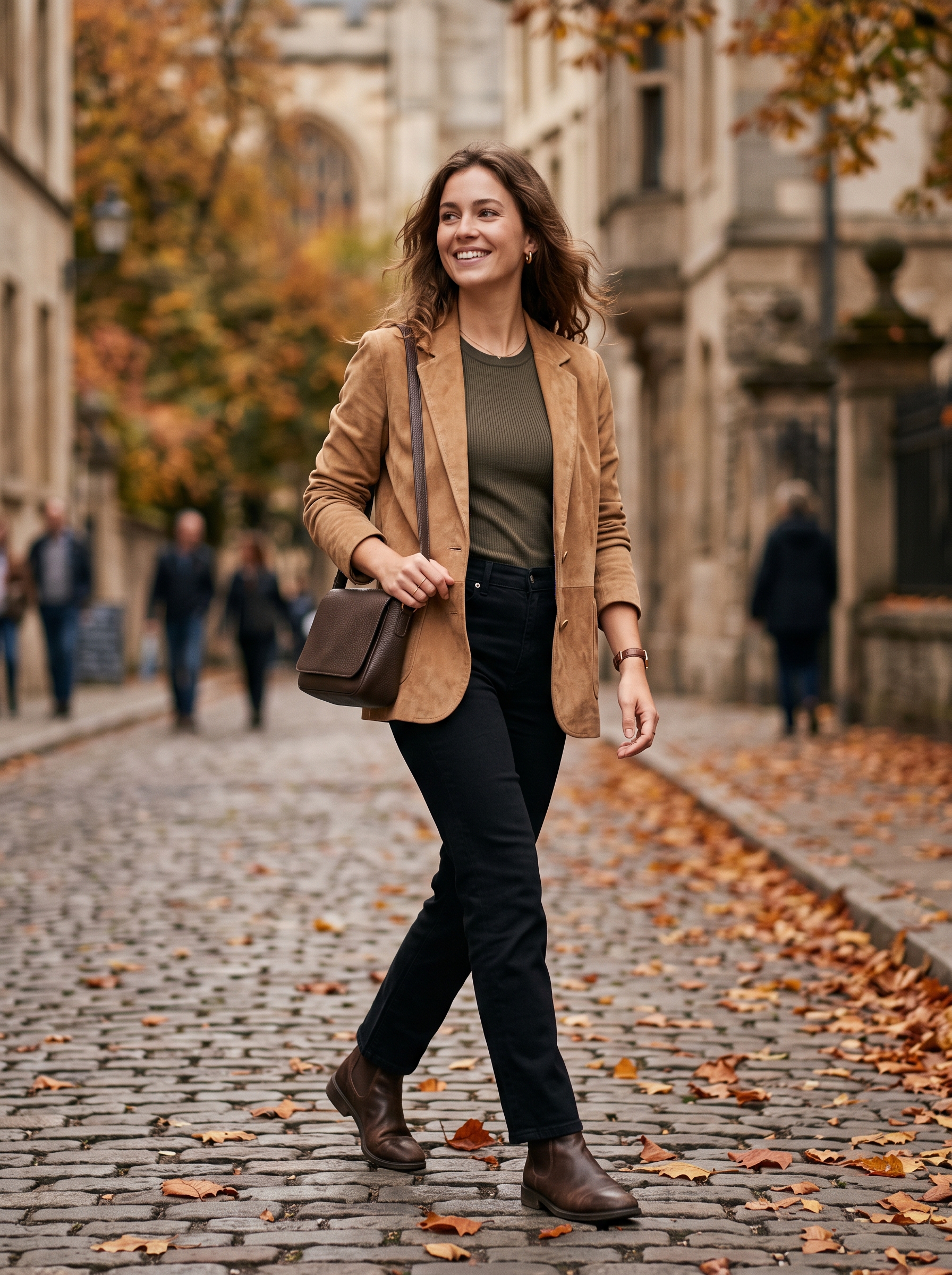 Suede Jacket With Black Jeans