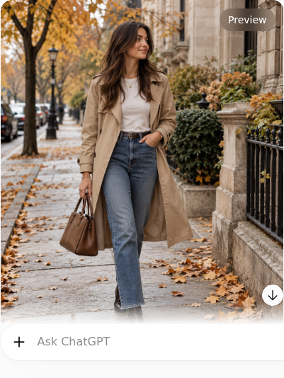 Trench Coat With Tee and Straight Jeans