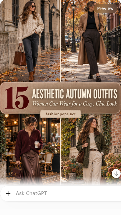 aesthetic autumn outfits women