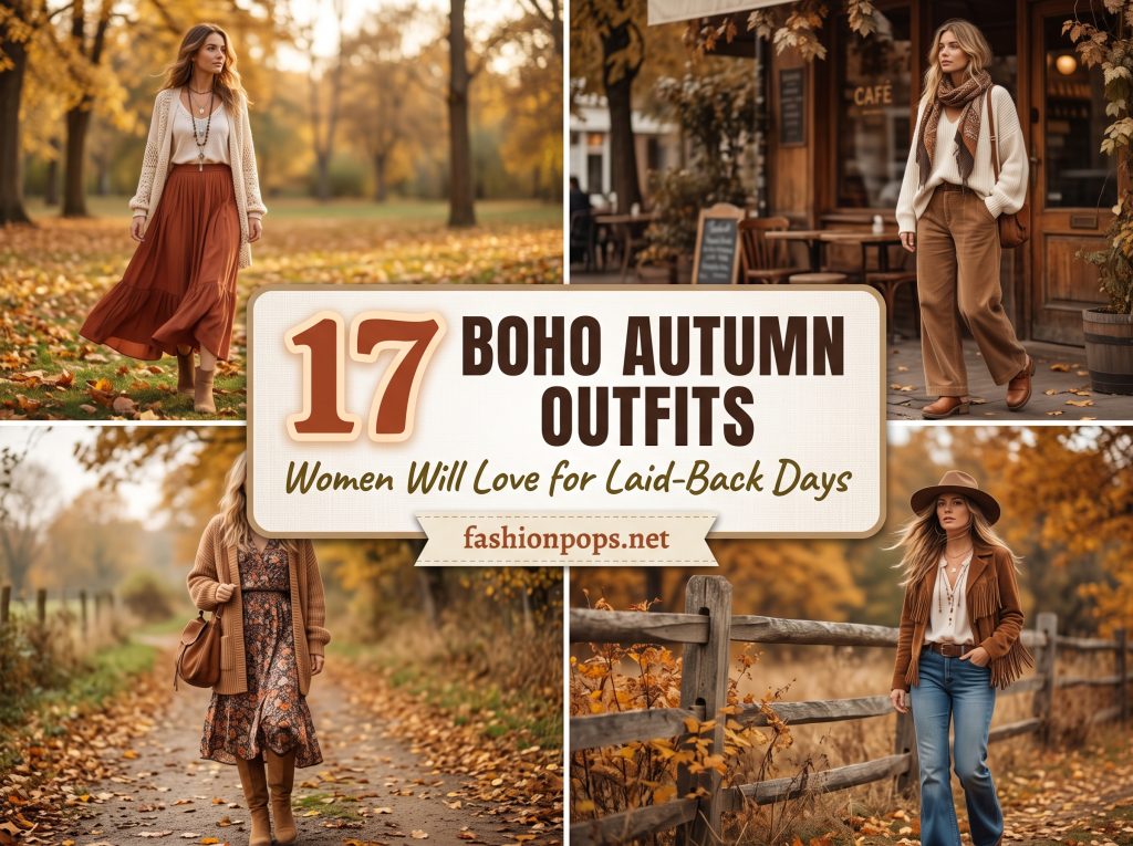 boho autumn outfits women