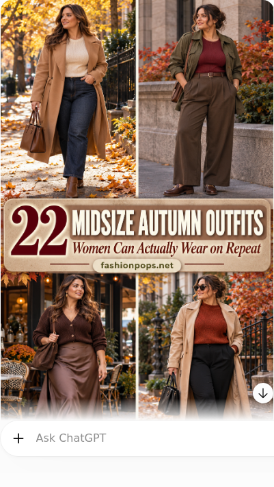 midsize autumn outfits women