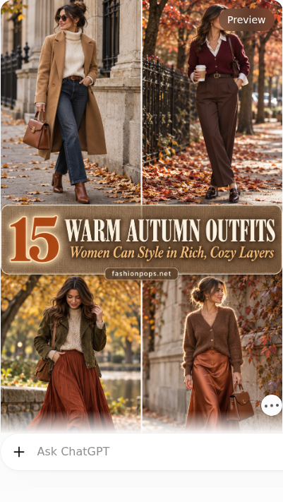 warm autumn outfits women