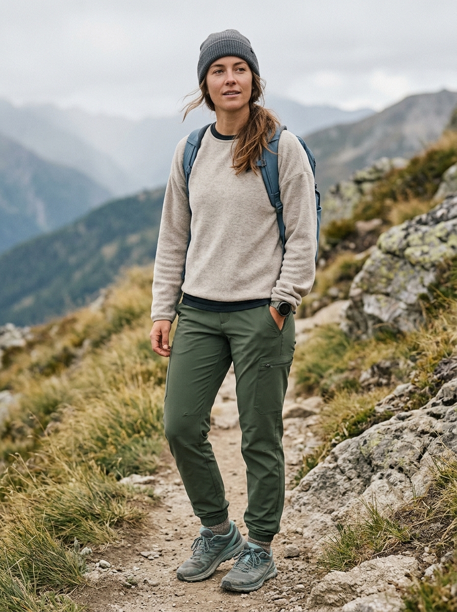 Hiking Pants With a Lightweight Fleece