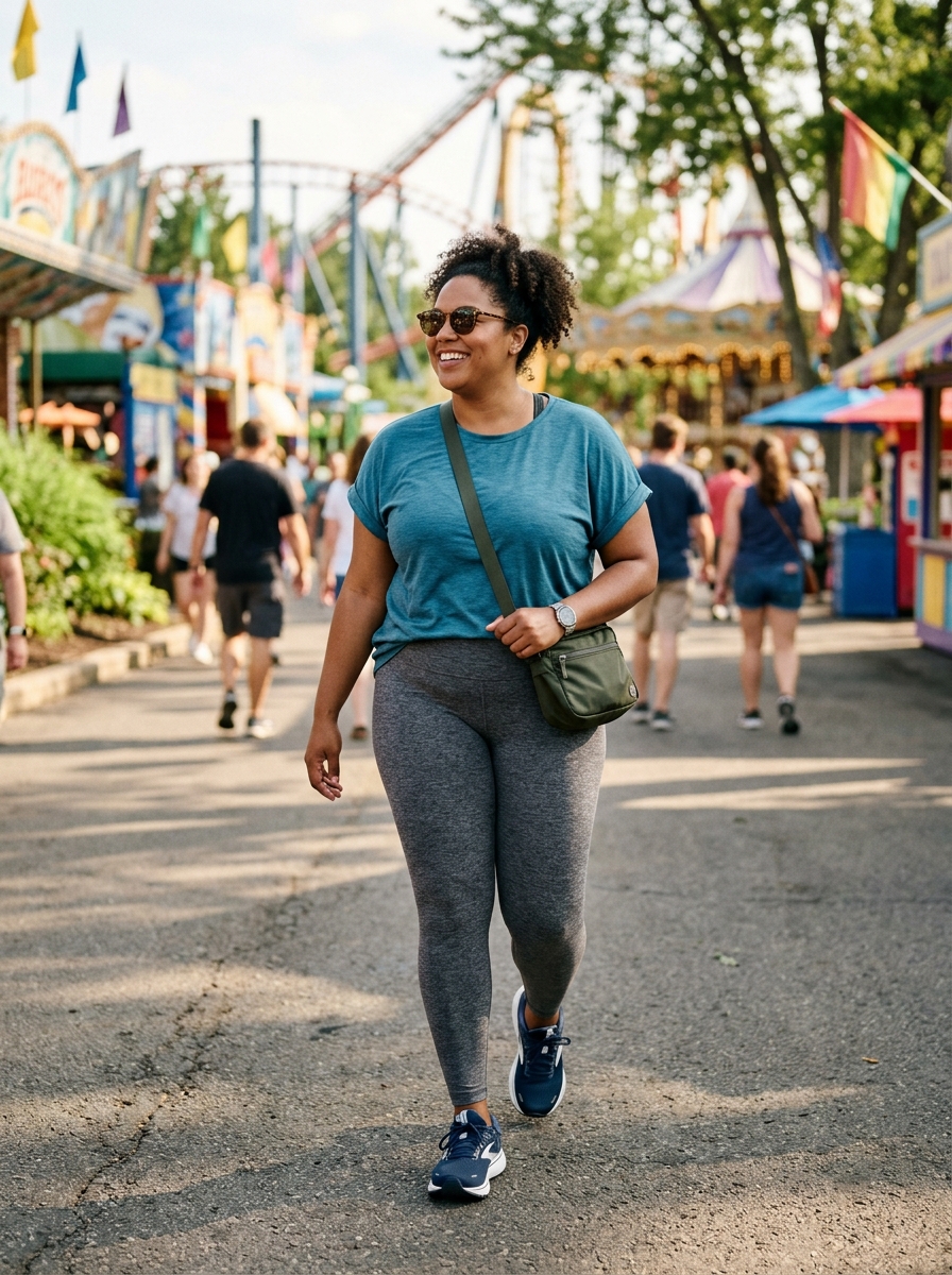 Leggings With Relaxed Performance Tee