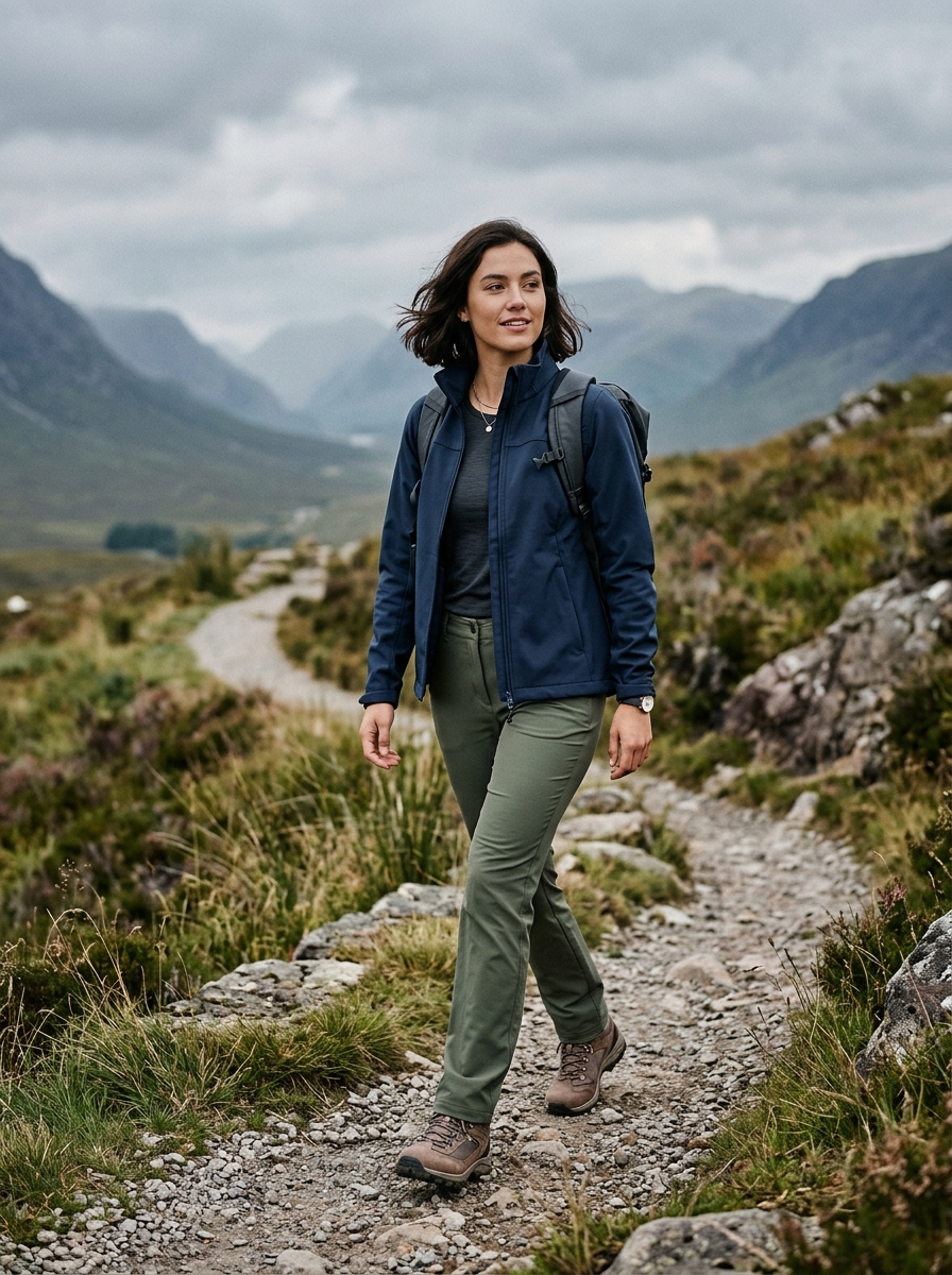 Softshell Jacket With Straight-Leg Pants