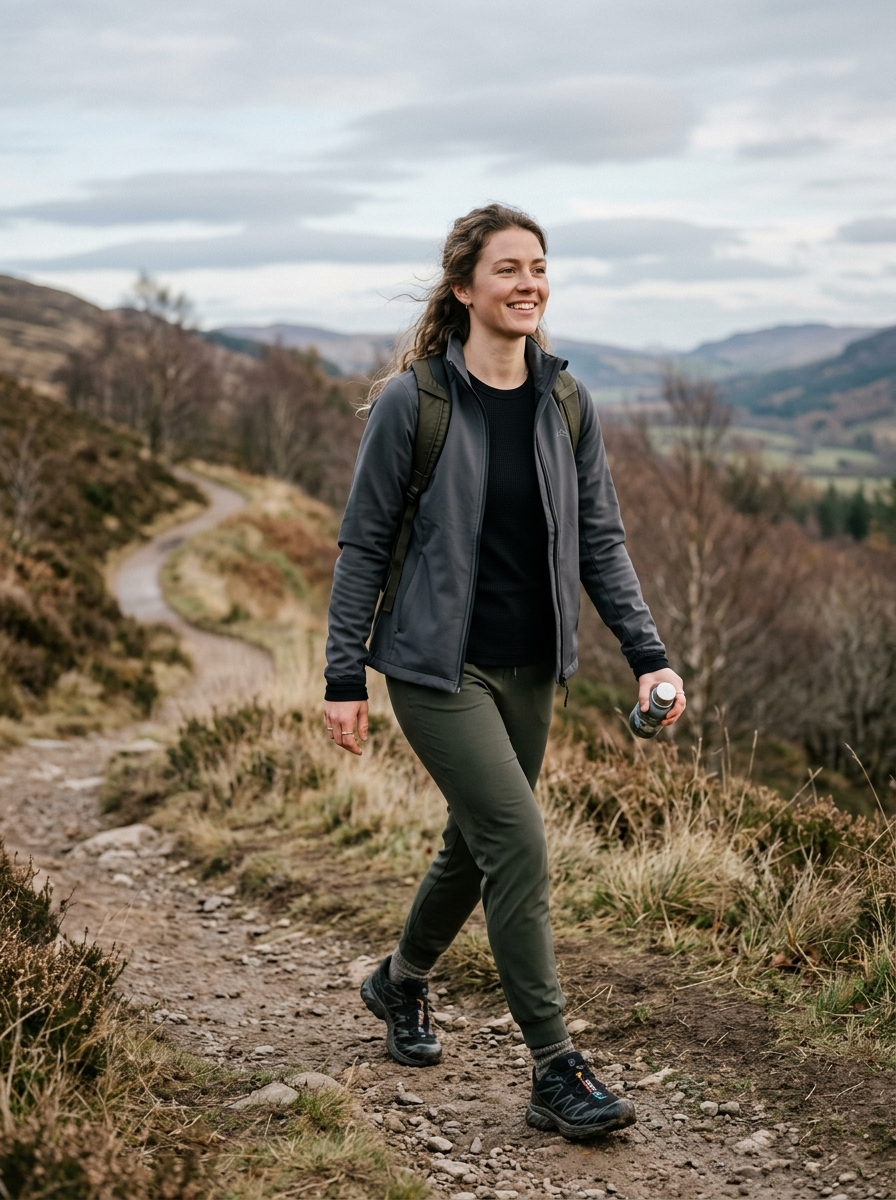 Softshell Jacket With Thermal Tee and Joggers