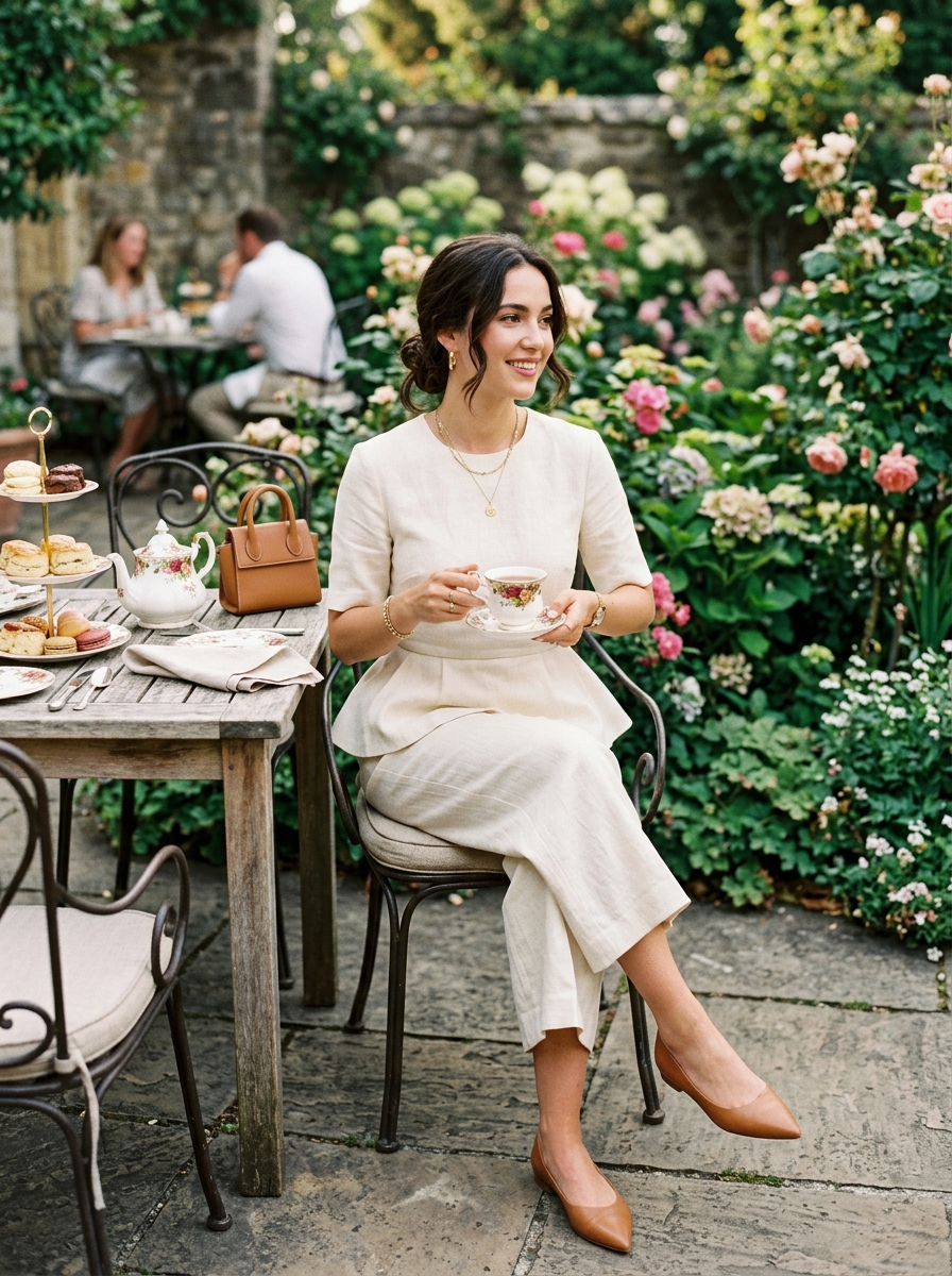 Tailored Culottes With a Peplum Top